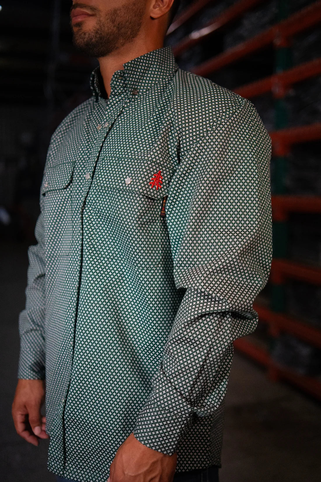 Static Pearl Snap Longsleeve