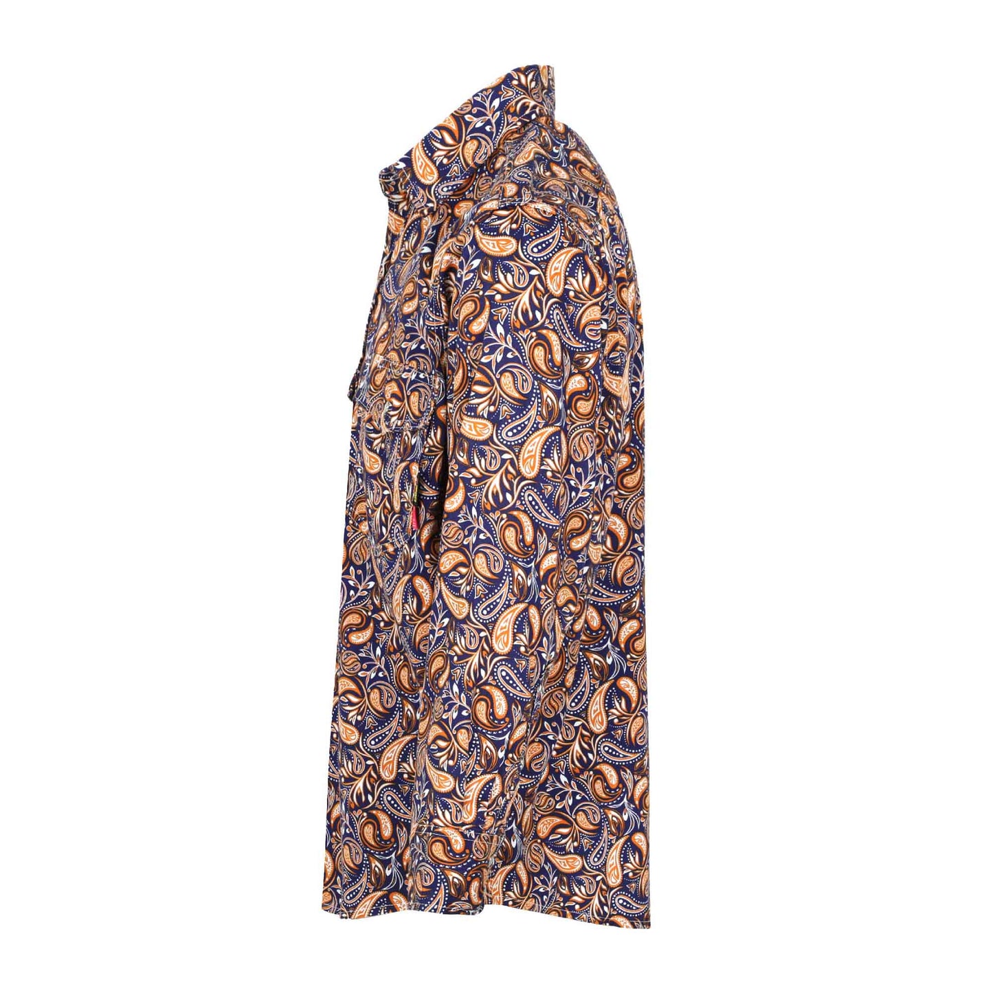 Bocomal Printed Pearl Snap Long Sleeve