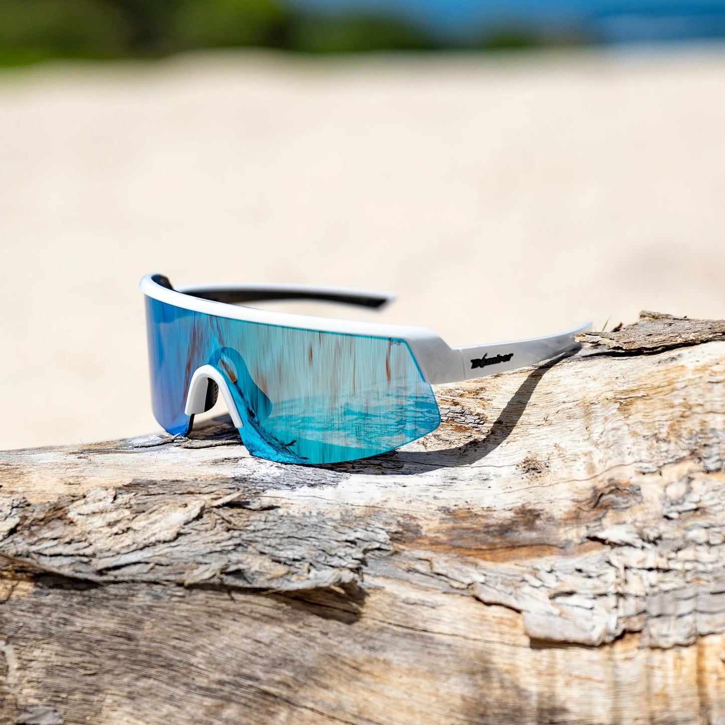 BOMB RIPPA Safety - Polarized Ice Blue Mirror White