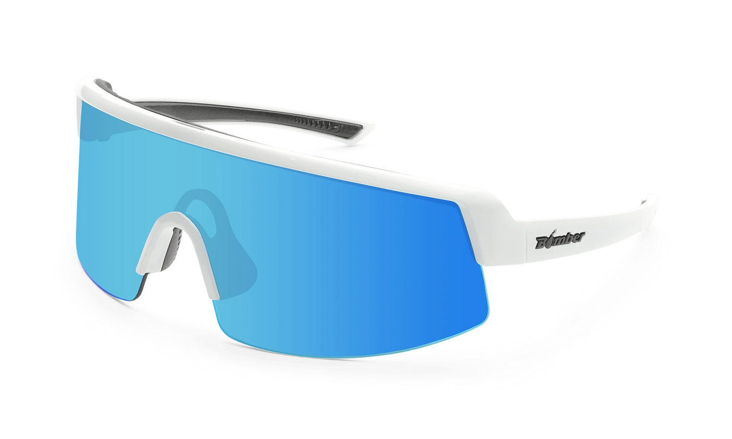 BOMB RIPPA Safety - Polarized Ice Blue Mirror White
