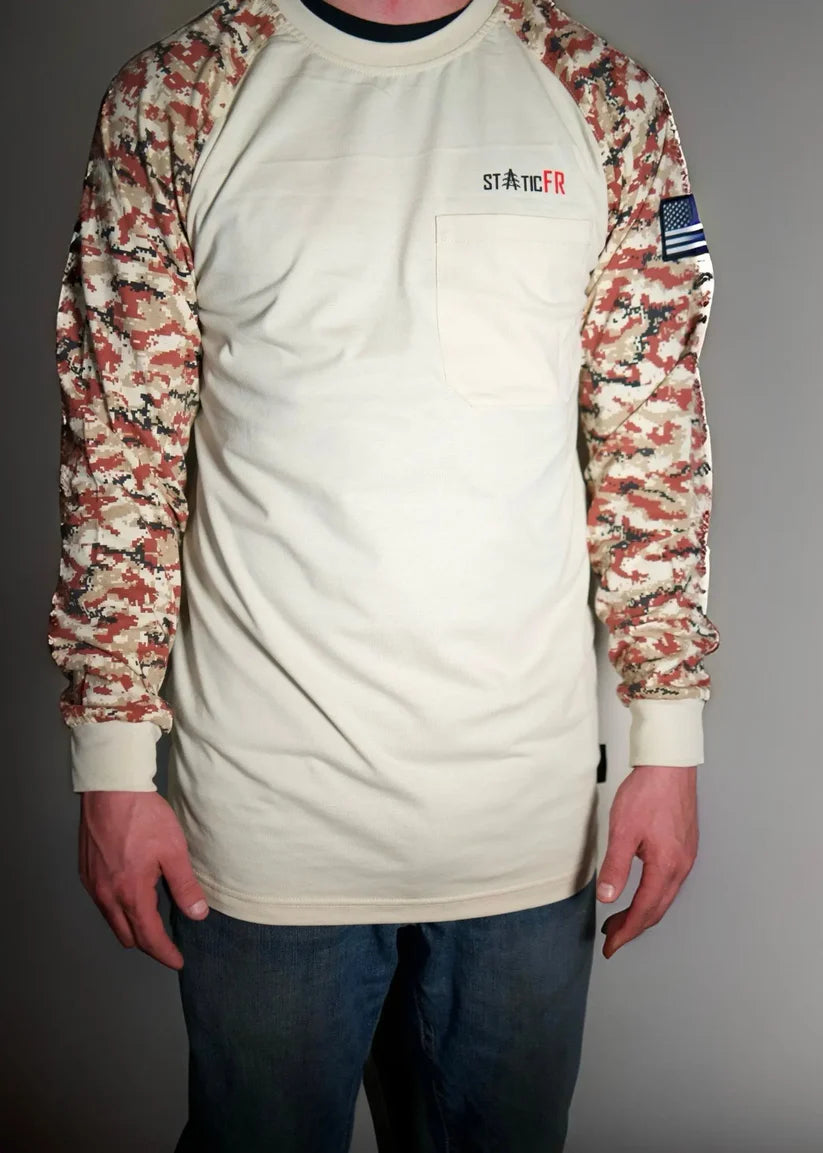 Static Digital Camo Long Sleeve Tee
