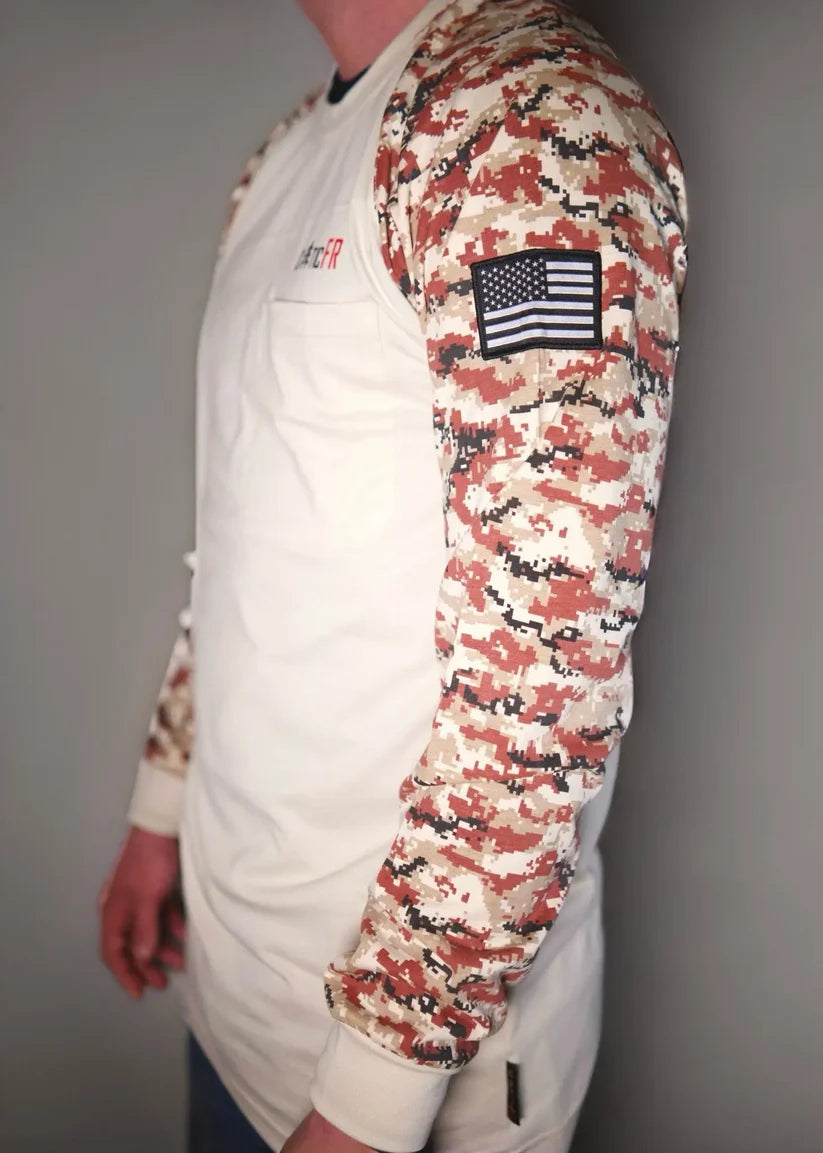 Static Digital Camo Long Sleeve Tee