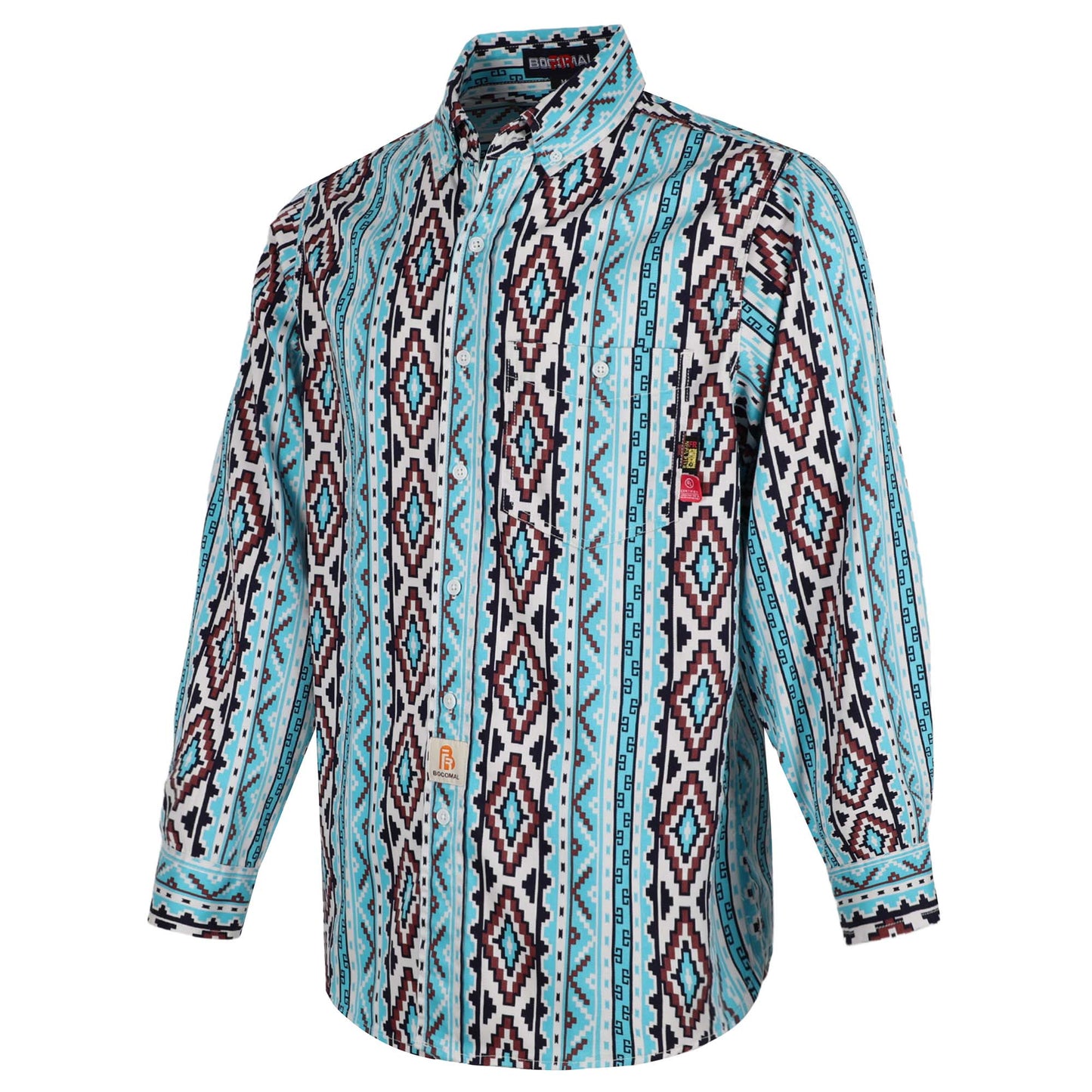 Bocomal Printed Bohemia Button Down