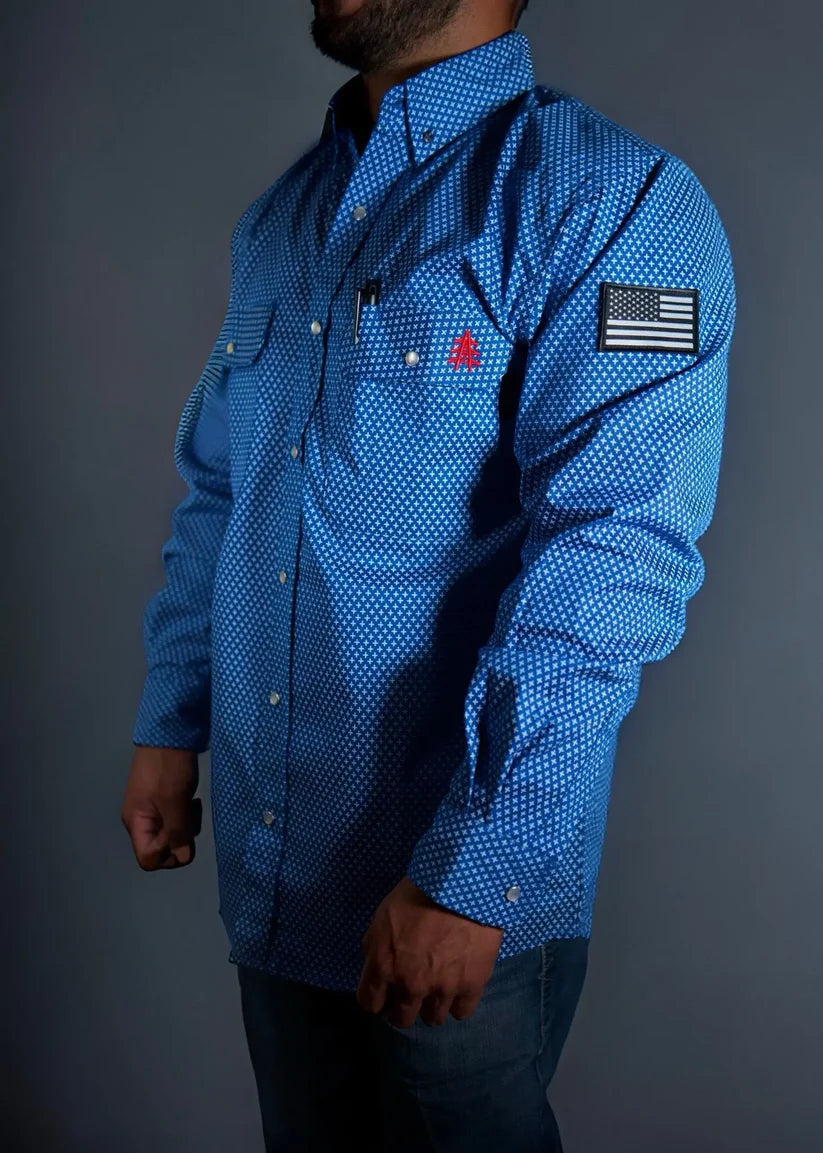 Static Pearl Snap Longsleeve