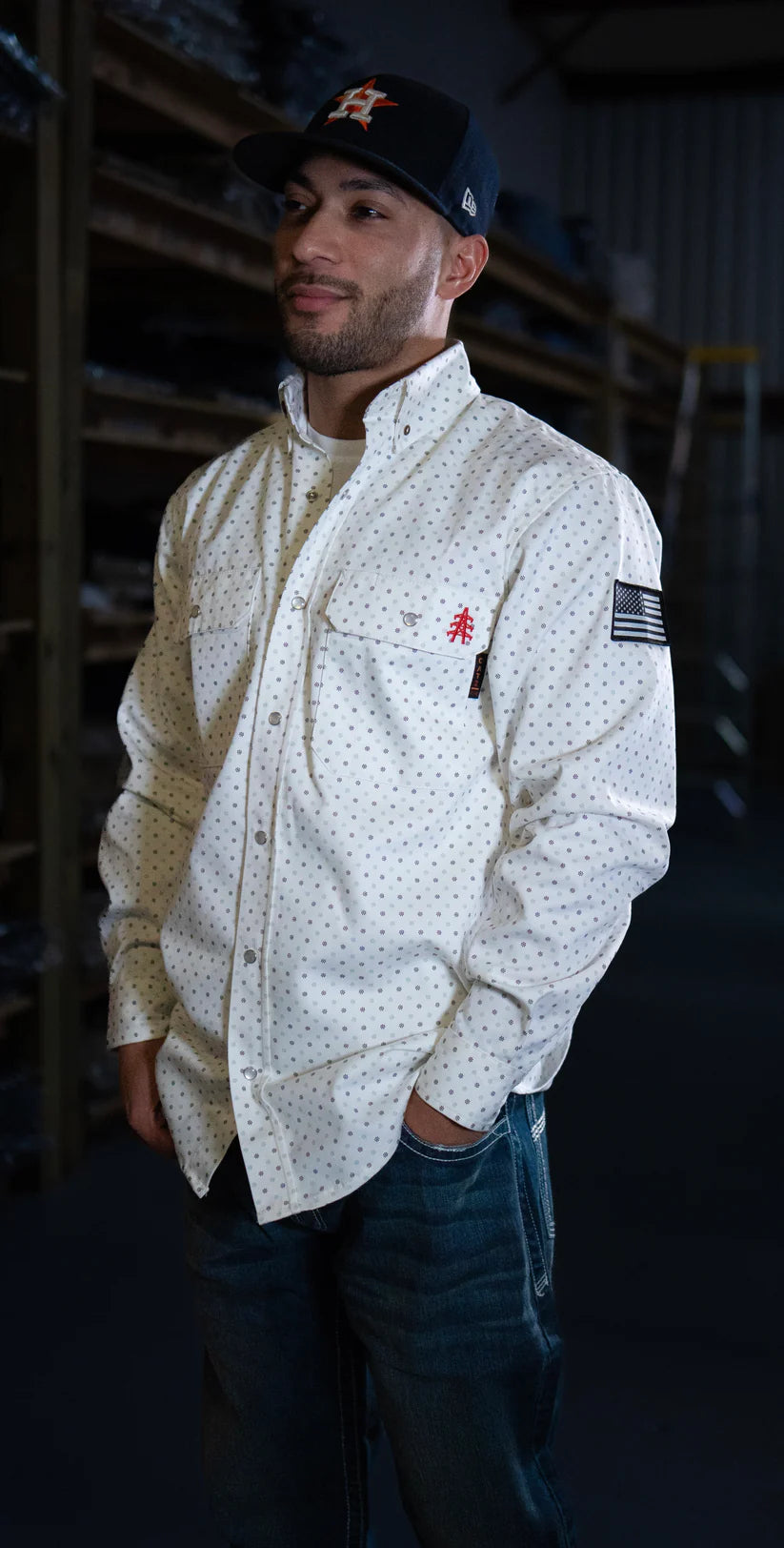Static Pearl Snap Longsleeve