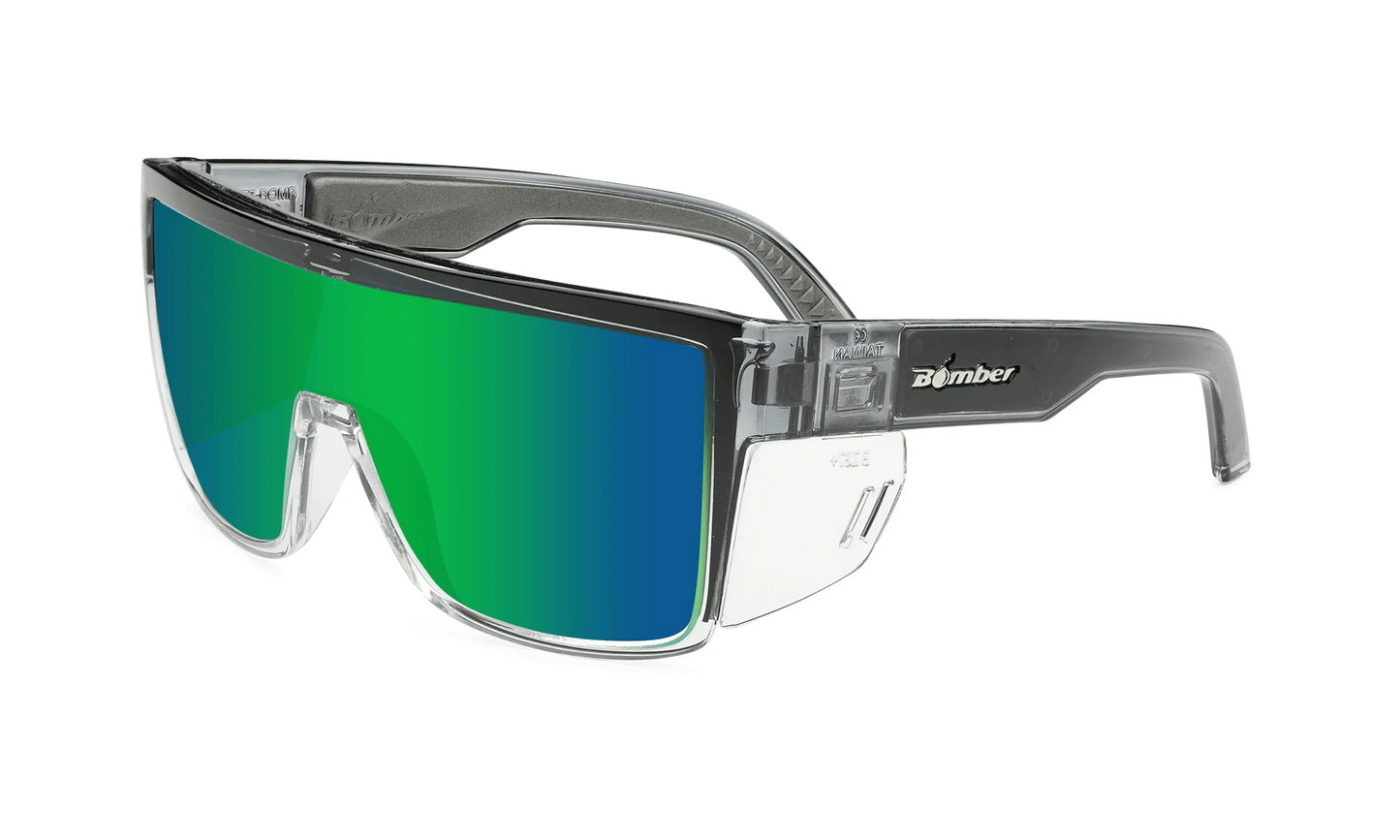 BUZZ Bomb Safety - Polarized Green Mirror Crystal