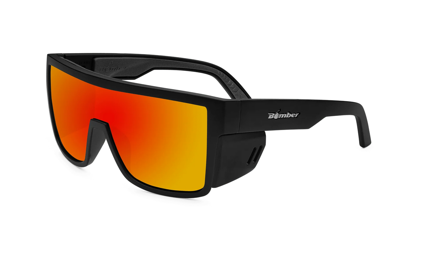 BUZZ Bomb Safety - Polarized Fire Red Mirror