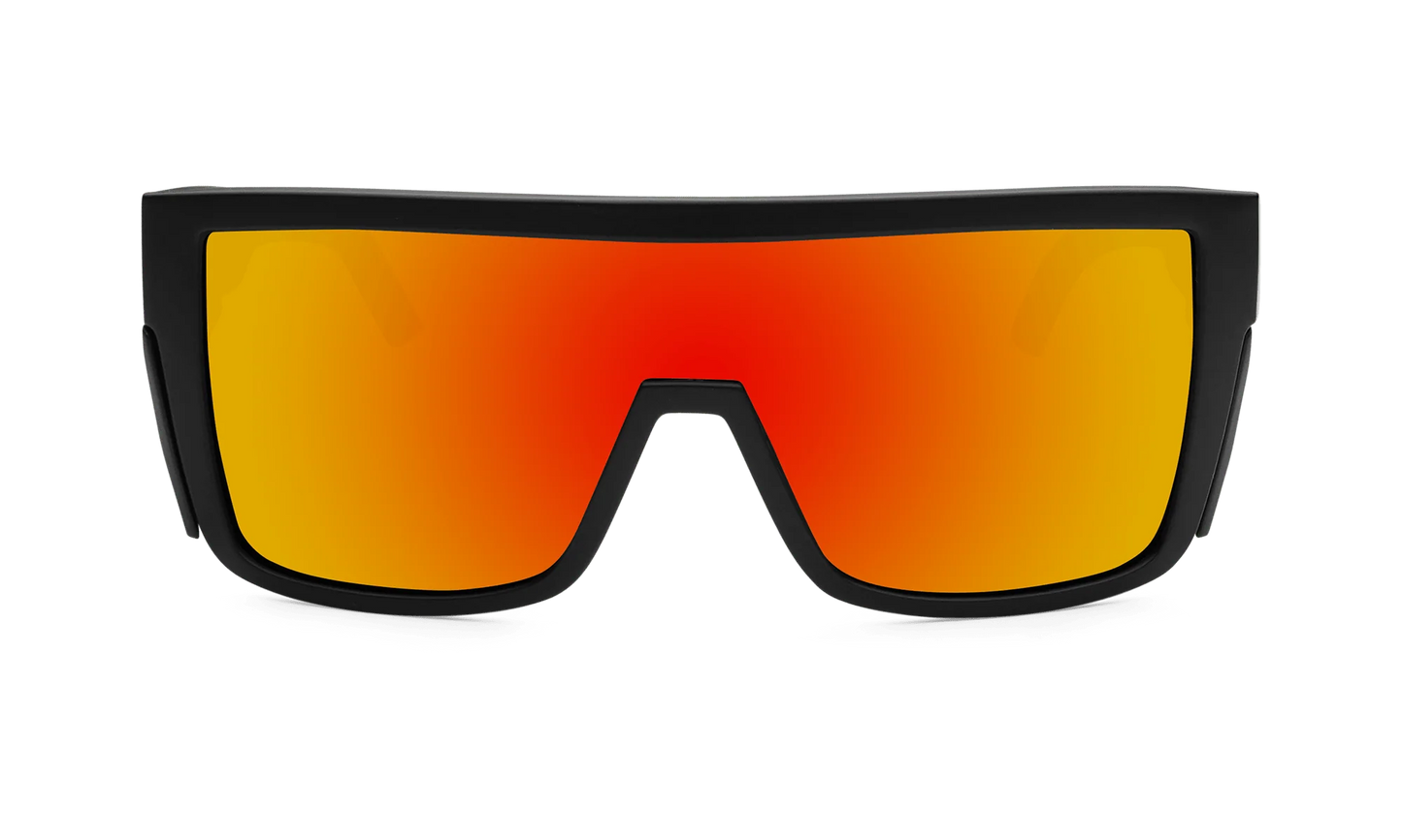 BUZZ Bomb Safety - Polarized Fire Red Mirror